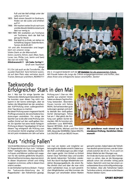 SPORT-REPORT - SC Poppenbüttel von 1930 e.V.