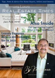 Winnipeg Luxury Market Report January 2021 - Luxury Real Estate Report