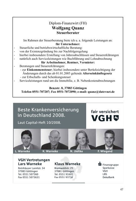 Nachrichtenblatt September 2008 - Werbegemeinschaft Geismar ...