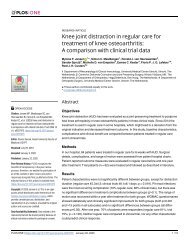 Knee joint distraction