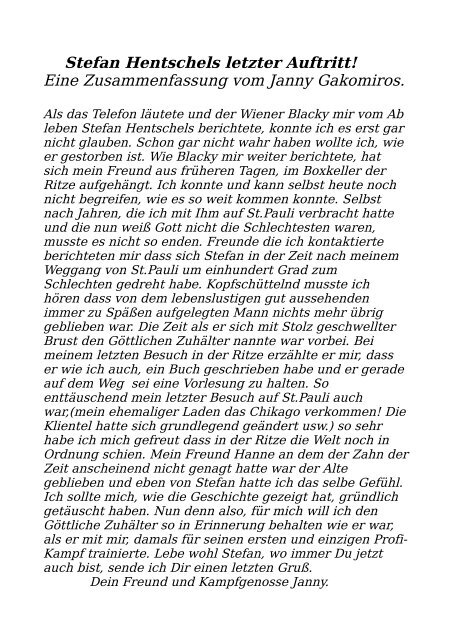 stefan hentschels letzter auftritt joannis gakomiros
