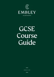 Embley's GCSE Course Guide 