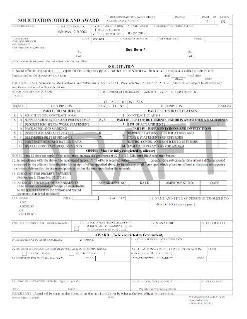 Global Intelligence Contract Draft RFP - INSCOM - U.S. Army