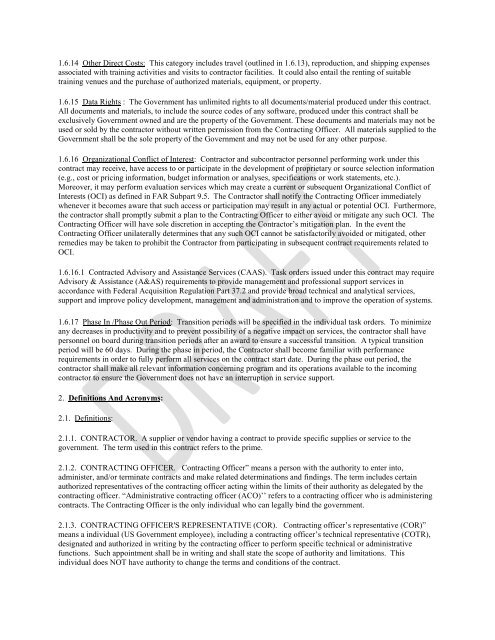 Global Intelligence Contract Draft RFP - INSCOM - U.S. Army