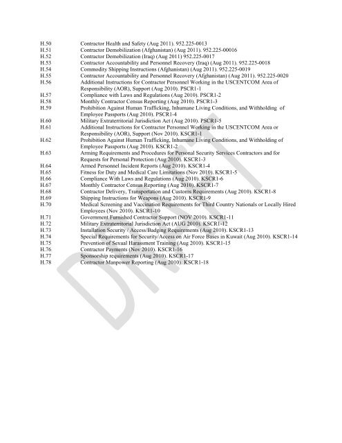 Global Intelligence Contract Draft RFP - INSCOM - U.S. Army