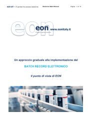 Un approccio graduale all'implementazione del Batch Record Elettronico