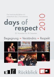 Rückblick - Days of Respect