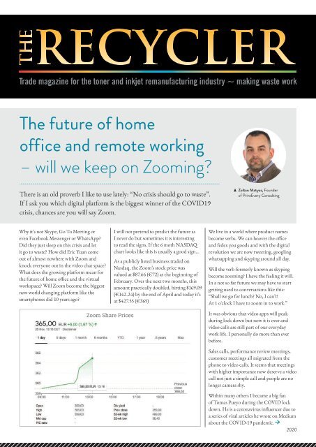 The Recycler Issue 338 - Zooming