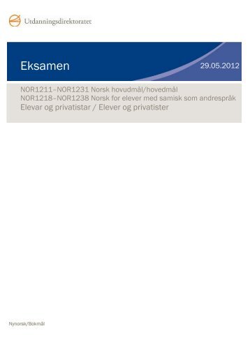 NOR1211-NOR1218-NOR1231-NOR1238 Norsk V12 - Udir.no