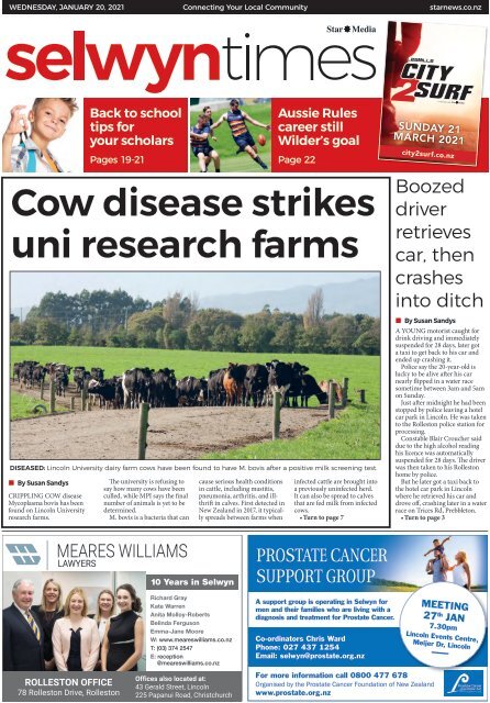 Selwyn Times: January 20, 2021