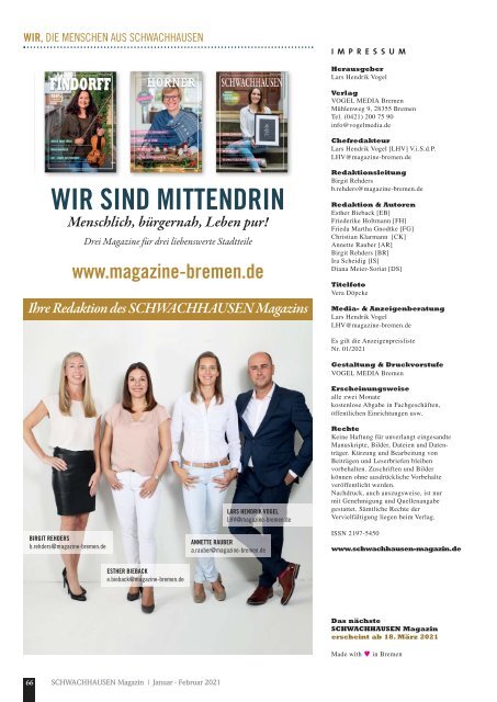 SCHWACHHAUSEN Magazin | Januar-Februar 2021