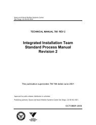 Integrated Installation Team Standard Process Manual Revision 2