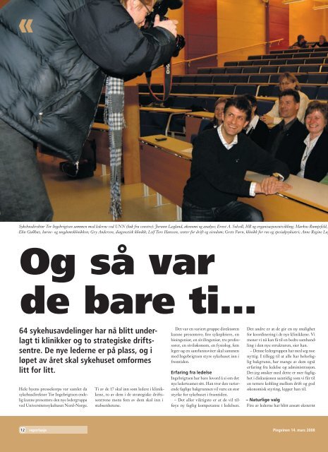 Pingvinen nr. 6 - 14. mars 2008 - Universitetssykehuset Nord-Norge