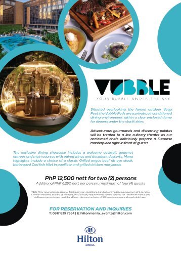 Hilton Manila Vubble