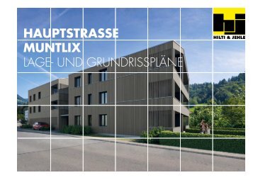 WA Hauptstrasse Muntlix Lage- und Grundrisspläne