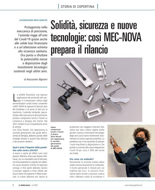 La Subfornitura - N°6 Novembre/Dicembre 2020