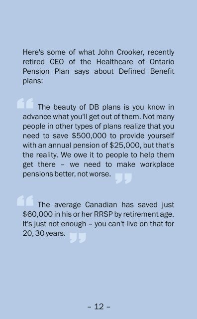 DB Pensions - Know the Facts