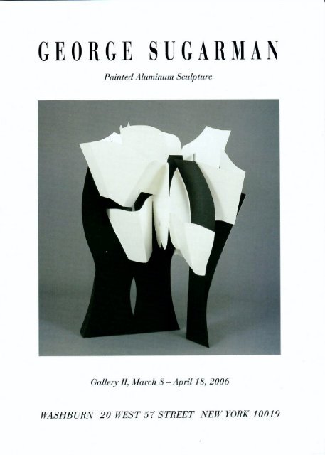George Sugarman:  Painted Aluminum Sculpture (2006)