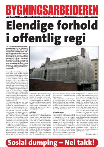 Bygningsarbeideren nr 3 - 2006.pdf - Oslo Bygningsarbeiderforening