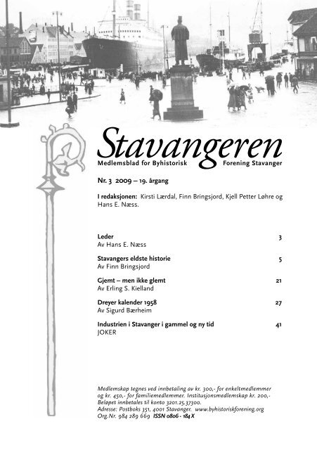 Stavangeren 3-2009 web.pdf - Byhistorisk forening