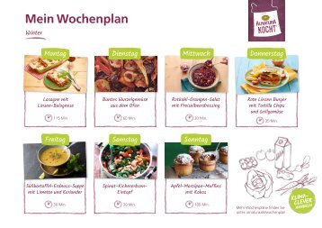 Alnatura Wochenplan Nr. 3 mit veganen Rezepten