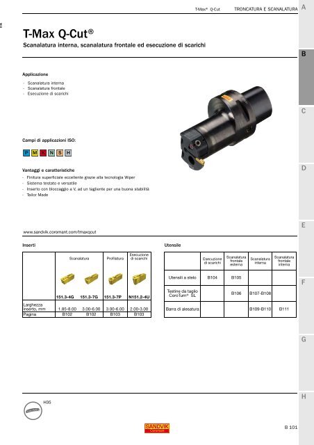 SANDVIK COROMANT UTENSILI DI TORNITURA 2020