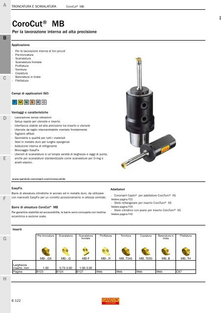 SANDVIK COROMANT UTENSILI DI TORNITURA 2020