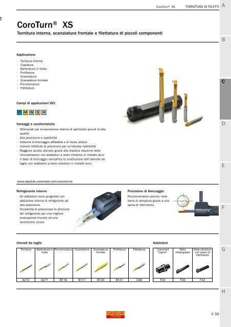 SANDVIK COROMANT UTENSILI DI TORNITURA 2020