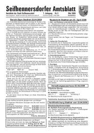 Seifhennersdorfer Amtsblatt - Stadt Seifhennersdorf