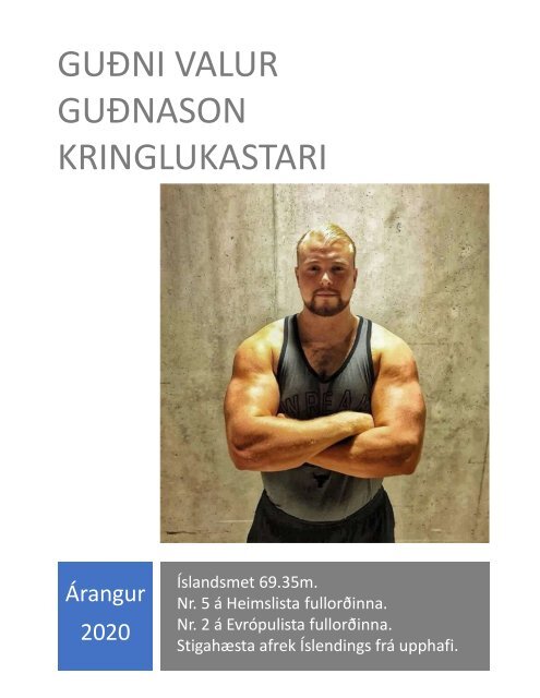 Guðni Valur Guðnason Kringlukastari