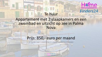 Te huur dit 2 slaapkamer appartement met gemeenschappelijk zwembad en zeezicht in Palma Nova. (AP0035)