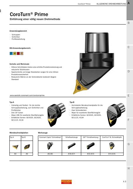 SANDVIK COROMANT Drehwerkzeuge 2020