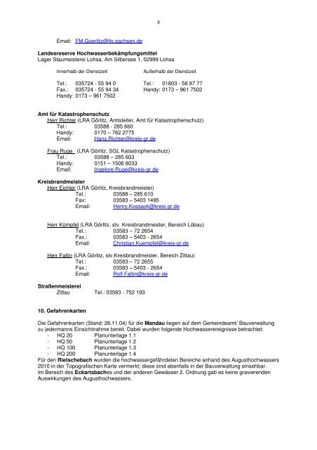 Organisationsplan - Mittelherwigsdorf