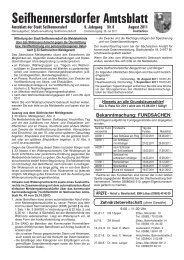 Seifhennersdorfer Amtsblatt - Stadt Seifhennersdorf