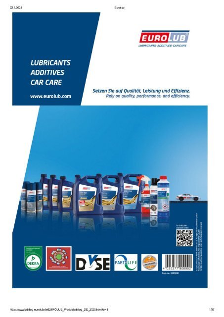 Eurolub Katalog 2021