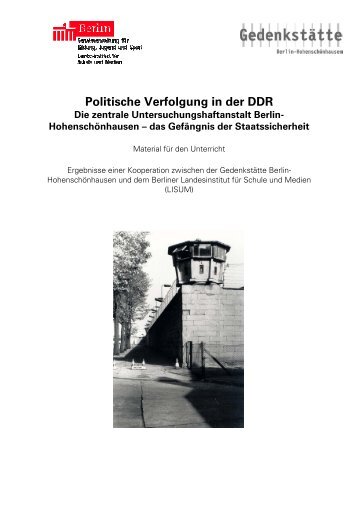 Politische Verfolgung in der DDR - Die zentrale ...