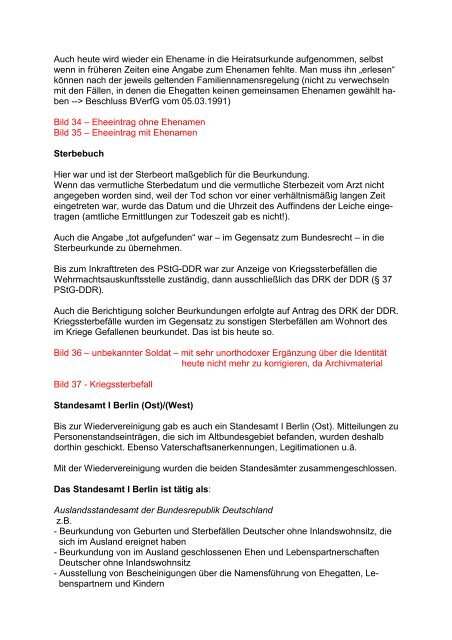 Besonderheiten nach DDR-Recht/historische Entwicklung des ...