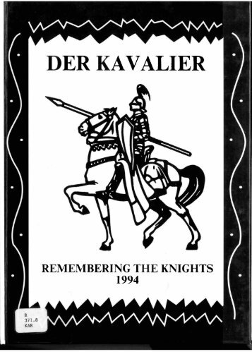 DER KAVALIER - Karlsruhe American High School Alumni Association