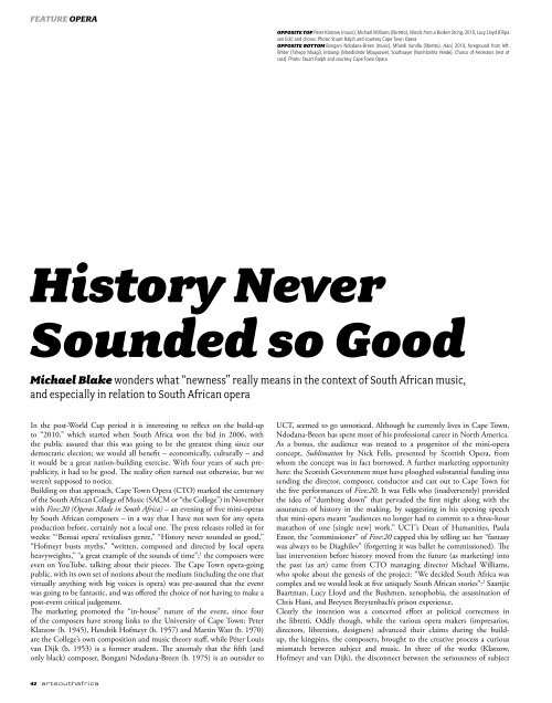 History Never Sounded so Good - Unisa