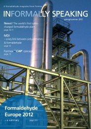 Formaldehyde Europe 2012 - Perstorp Formox