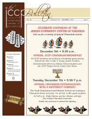 December 2010 - Jewish Community Center of Paramus