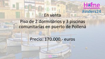 A la venta este piso de 2 dormitorios en un parque con 3 piscinas en Puerto de Pollença. (AP0038)