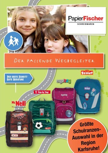 Schulranzen und Schulranzen-Sets bei PapierFischer - Größte Schulranzen- Auswahl in der Region Karlsruhe!
