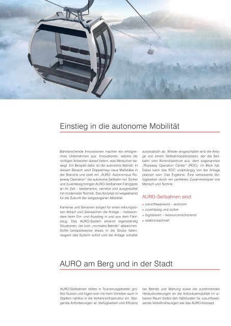 AURO: Autonomous Ropeway Operation [DE]