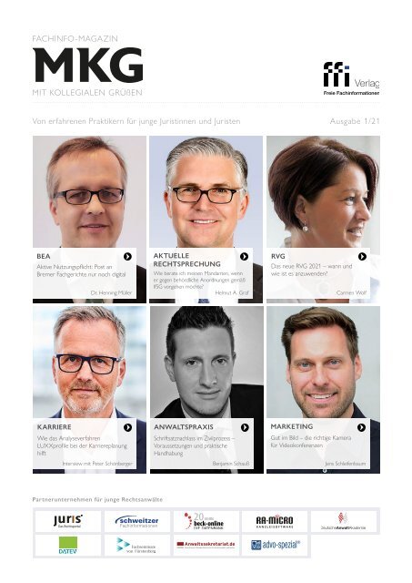 Fachinfo-Magazin MkG 01/2021