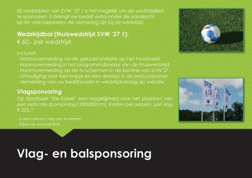 SVW - sponsorbrochure