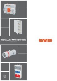 GEWISS_Kurzübersicht_Installationstechnik_09-2020_DE