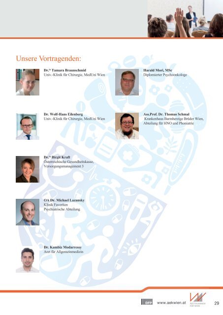 Fortbildungsprogramm Ärztekammer für Wien - ZAM - Sommersemester 2021