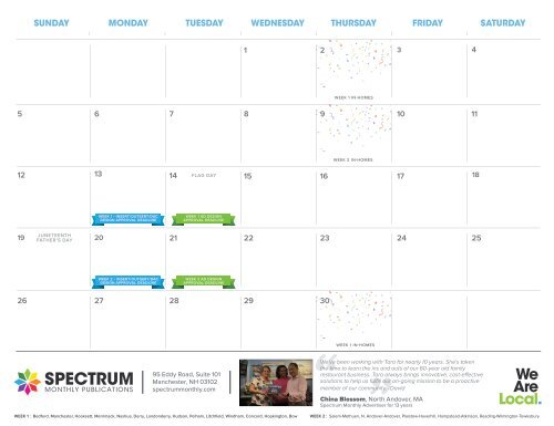 Spectrum Marketing Calendar 2022