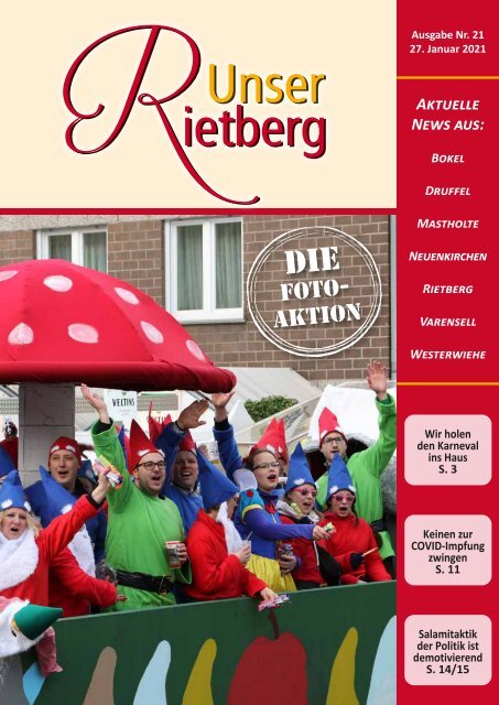 Unser Rietberg Ausgabe 21 vom 27. Januar 2021